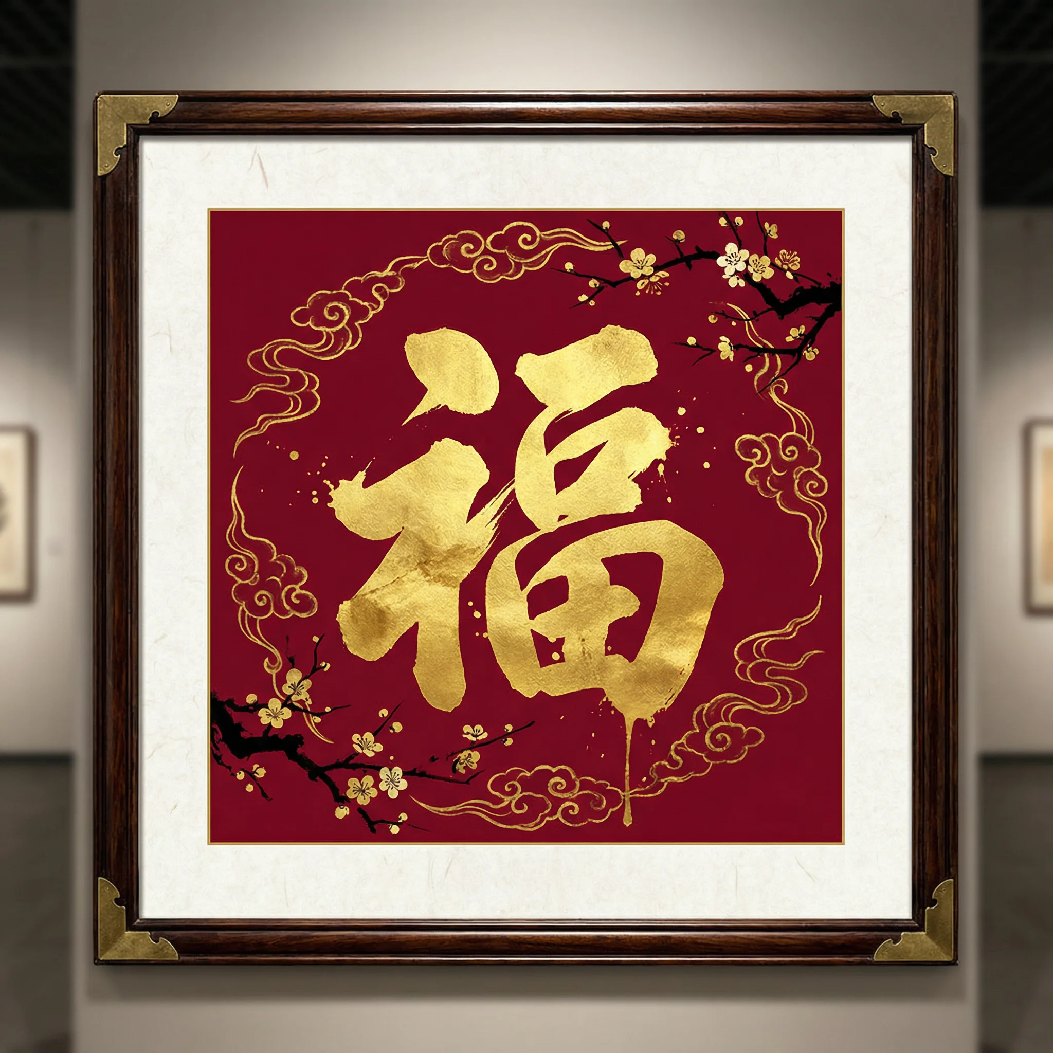 历代名家书法福字作品 - 天空彩